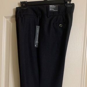 NWT Women's Pants Larry Levine Size 12 Petite Flat Front Straight Leg Curvy Fit